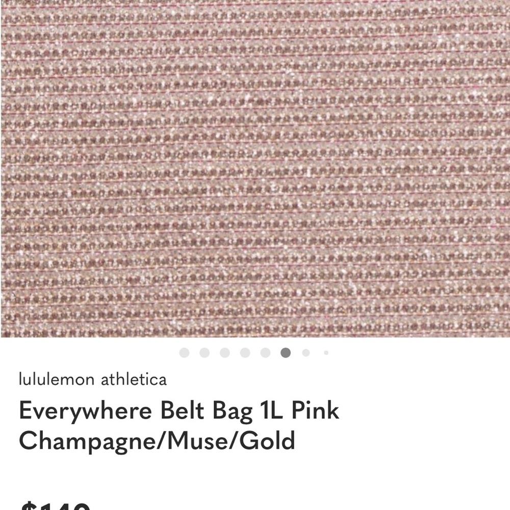 NWT Lululemon everywhere belt bag pink glitter - Picture 2 of 2